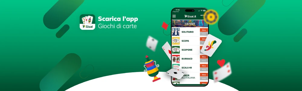 App Sisal Giochi di carte