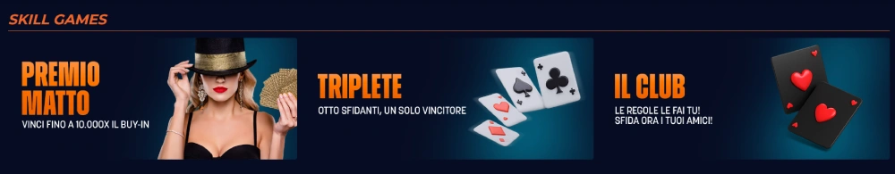 Promozioni Skill Games Sporbet